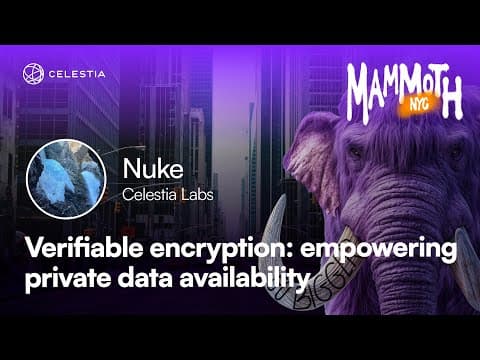 Verifiable encryption: empowering private data availability (Nuke - Celestia Labs)