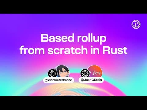 Based rollup from scratch in Rust with Prism (Buildstream #1)