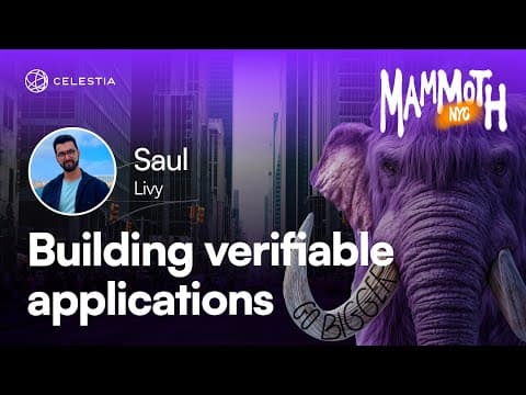 Building verifiable applications (Saul - Livy)