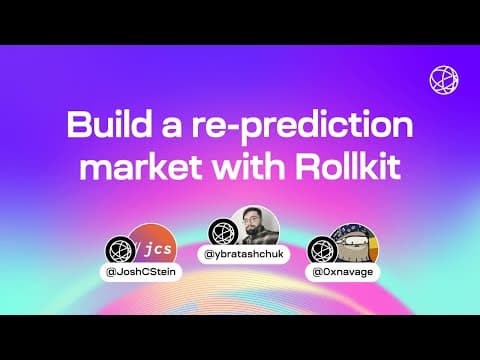 Build a re-prediction market with Rollkit (Buildstream #4)