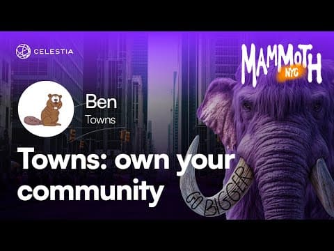Towns: own your community (Ben Rubin - Towns)