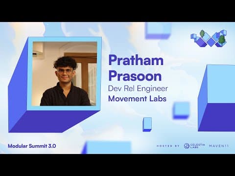 Writing Secure Smart Contracts on Move VM with Formal Verification - Pratham Prasoon
