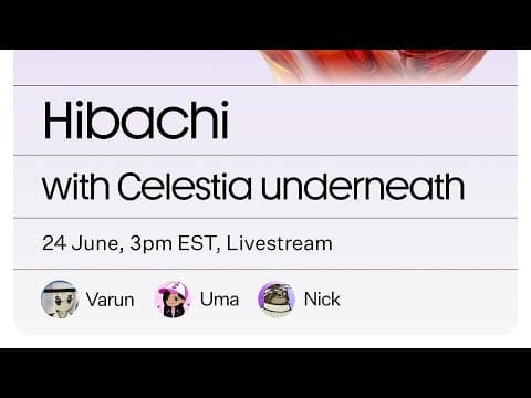 Hibachi with Celestia underneath