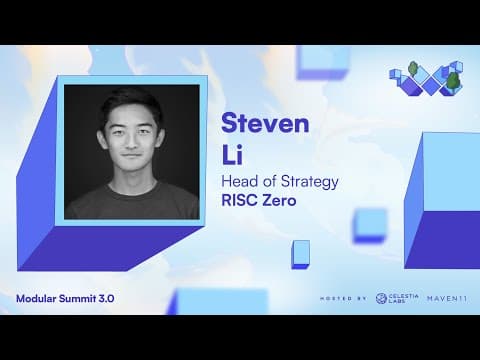 Unlocking Boundless Compute and the Next Generation of Verifiable Applications - Steven Li