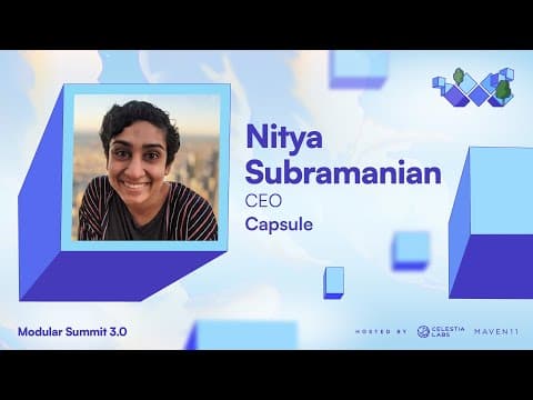 On & Offchain Approaches to Chain Abstraction - Nitya Subramanian