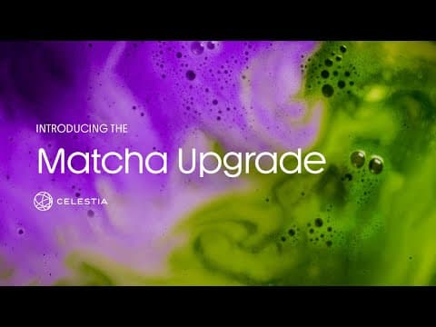 Introducing the Matcha upgrade | towards 128MB blocks