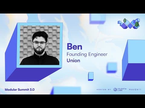 Build a Connected Sovereign Rollup with Union Inbetween - Ben